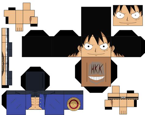 luffy paper toy  printable papercraft templates