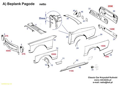 car body parts names diagram  wiring diagram