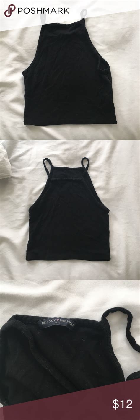 90s square neck crop top fits one size brandy melville