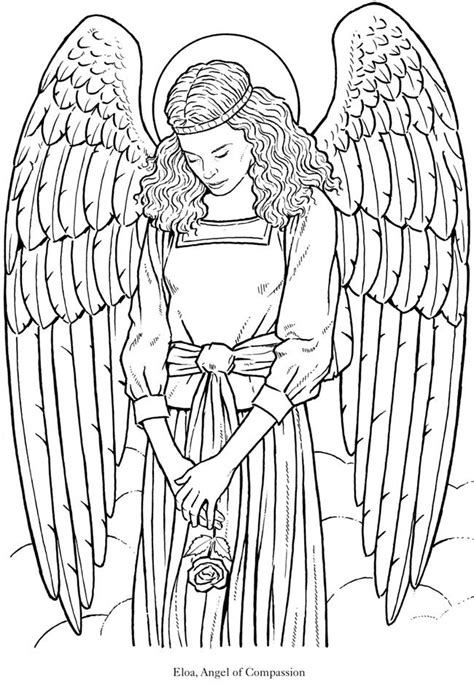 angels coloring pages  adults images  pinterest coloring