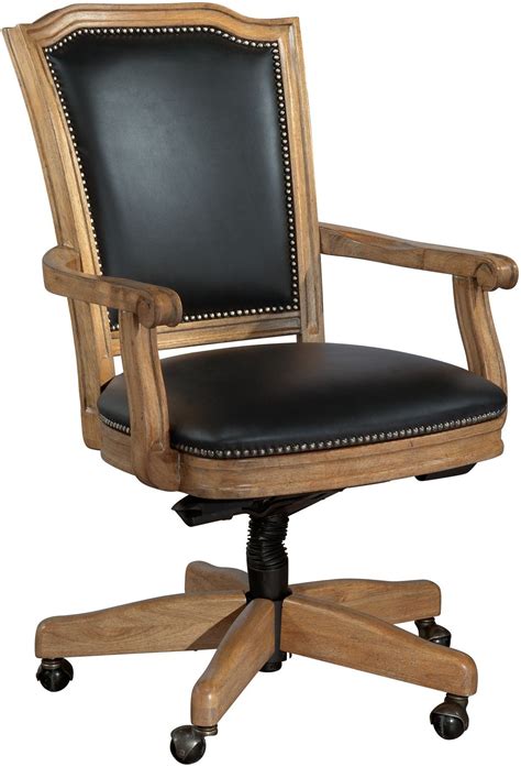 black wood frame office chair  hekman furniture