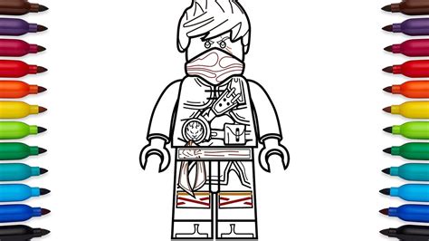 draw lego ninjago kai hands  time coloring pages youtube