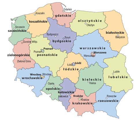 mapa polski  nawigacji subaru franzy