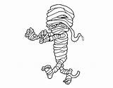 Mummy Egyptian Coloring Coloringcrew Halloween sketch template