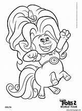 Trolls Coloring Pages Delta Tour Printable Print Xcolorings Book sketch template