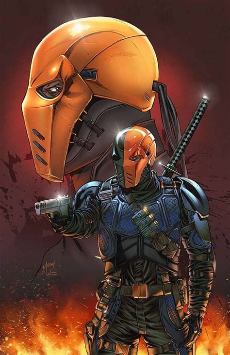 deathstroke colored deathstroke comic villains batman universe