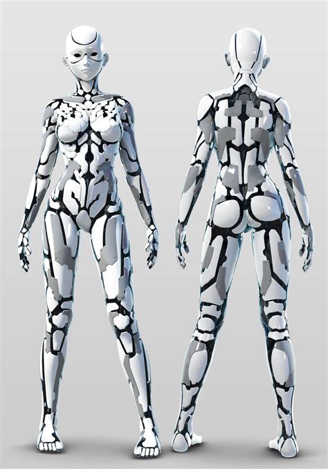 fun sexy cool  weird anime digital art robot concept art female robot robot art