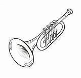 Trompeta Instrumentos Musicales Infantil Clarinet Notas Tuba Menta sketch template