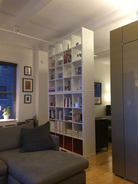 New Room Divider For Loft 2x Ikea Kallax Shelving Unit Separating