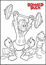 Coloring Pages Huey Dewey Louie Donald Duck Disney Coloringpagesfortoddlers sketch template