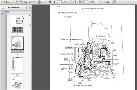 toyota forklift fg wiring electrical diagram manual