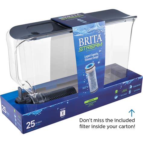 brita extra large  cup filtered water dispenser  stream filter