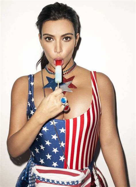 Kim Kardashian Flaunts Assets For Racy July 4th Photoshoot