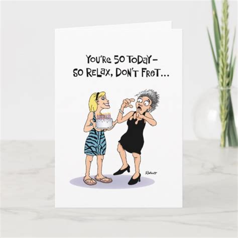Funny 50th Birthday Card For Female
