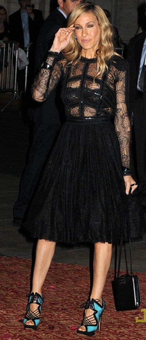 Sarahjessicaparker Black Lace Mini Dress Sarah Jessica