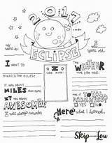 Eclipse Coloring Solar Pages Graphic Organizer Grade Kids Sheet Science School Questionnaire Skiptomylou Print Lou Skip Activities Celebrate Ways Para sketch template