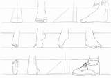 Feet Draw Manga Do Cut sketch template