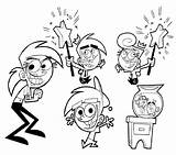 Padrinos Fairly Magicos Oddparents Timmy Chin Xcolorings sketch template