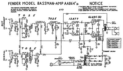 prowess amplifiers fender schematics bassman aa schematic