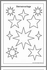Sternenmuster Ausschneiden Vorlage Sterne Kinderbilder Sablonok Anna Stern sketch template