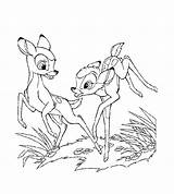 Coloring Bambi Faline sketch template