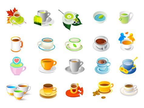 plants tea  coffee vector