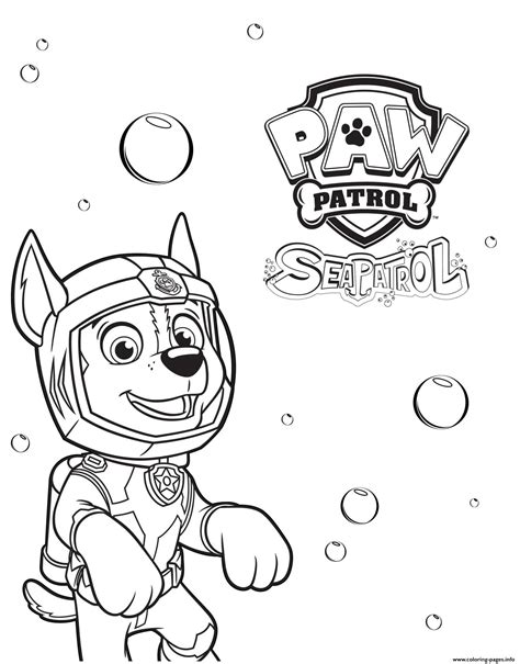chase paw patrol coloring page youngandtaecom paw patrol coloring