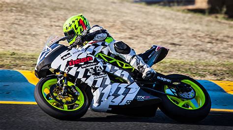 electric motorcycle racing   longer divided
