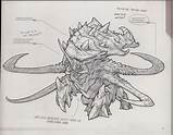 Starcraft Zerg sketch template