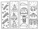 Bookmarks Coloring Pages Holidays Color sketch template