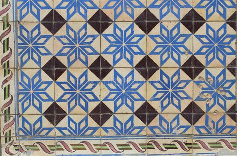 traditional portuguese tile stock image image of pattern floral 110334659