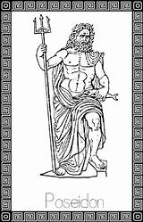 Poseidon Greek Pagan Designlooter μυθολογια με τους sketch template