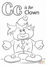 Letter Coloring Clown Pages Printable Car Alphabet Colouring Preschool Sheets Supercoloring Paper Drawing Kids Print Choose Board sketch template