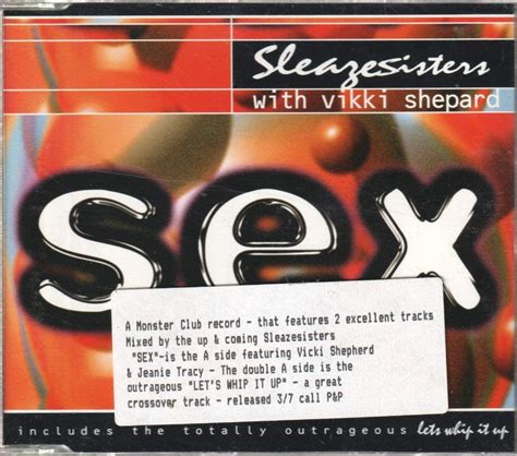 sex let s whip it up by sleaze sisters with vikki uk cds