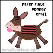 paper plate donkey craft  sunday school  wwwdaniellesplacecom
