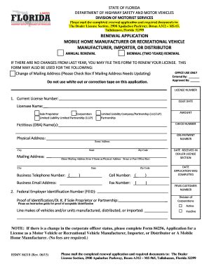 renewal license florida fill  printable fillable blank pdffiller