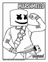 Marshmello Drawittoo Royale Battle sketch template