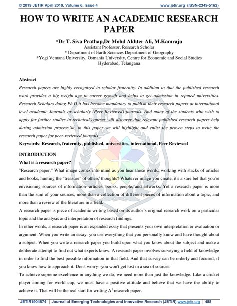 write  methodology   research paper