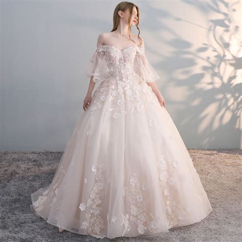 gorgeous white appliques prom dresslace  shoulder evening dressluxury wedding dressfloor