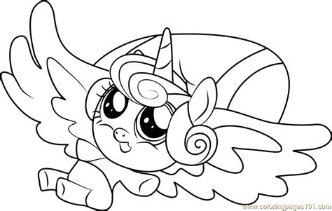 baby alicorn coloring pages