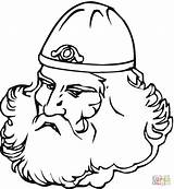 Viking Coloring Beard Big Leif Erikson Pages Middle Supercoloring Ages Vikings Printable Template sketch template