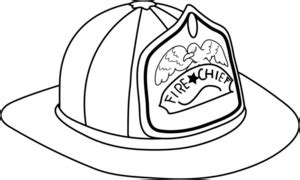 printable fireman hat template clipart