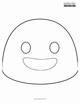 Coloring Emoji Happy Google Fun sketch template