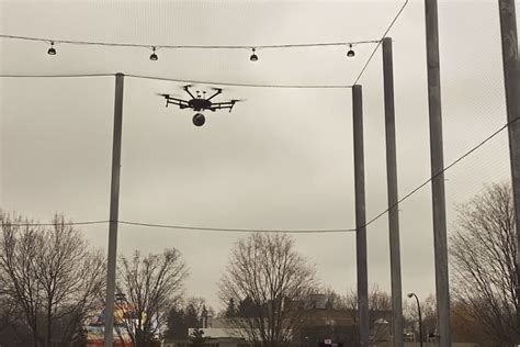 drone testing facility opens  university  michigan campus video