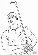 Tiger Woods Coloring Pages Golf Printable Clipart Drawing Color Supercoloring History Clipground Version Click Cartoon Famous Clipartlook Month Categories Bag sketch template