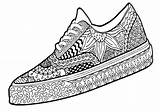 Sneakers Coloring Pages Print Coloringway sketch template