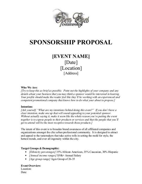 sample sponsorship letter   profit organization hairstylelist