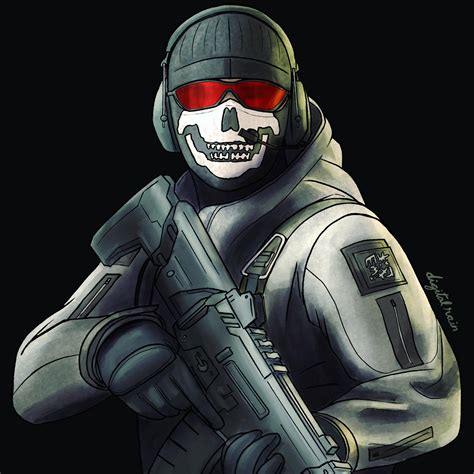 finished  fan art  ghost   call  duty games rgaming
