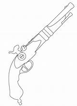 Coloring Pistol Pistola Dibujos Pistole Antigua Kleurplaat Ausmalbild Nerf Malvorlagen Arme Ausmalen Waffen Pistolet Fuego Ausdrucken Kostenlos Dessiner M16 Scar sketch template