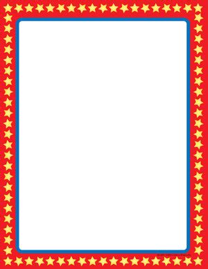 designer paper star border  sheet package creative shapes